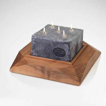 Slate Five Wick Candle & Plinth