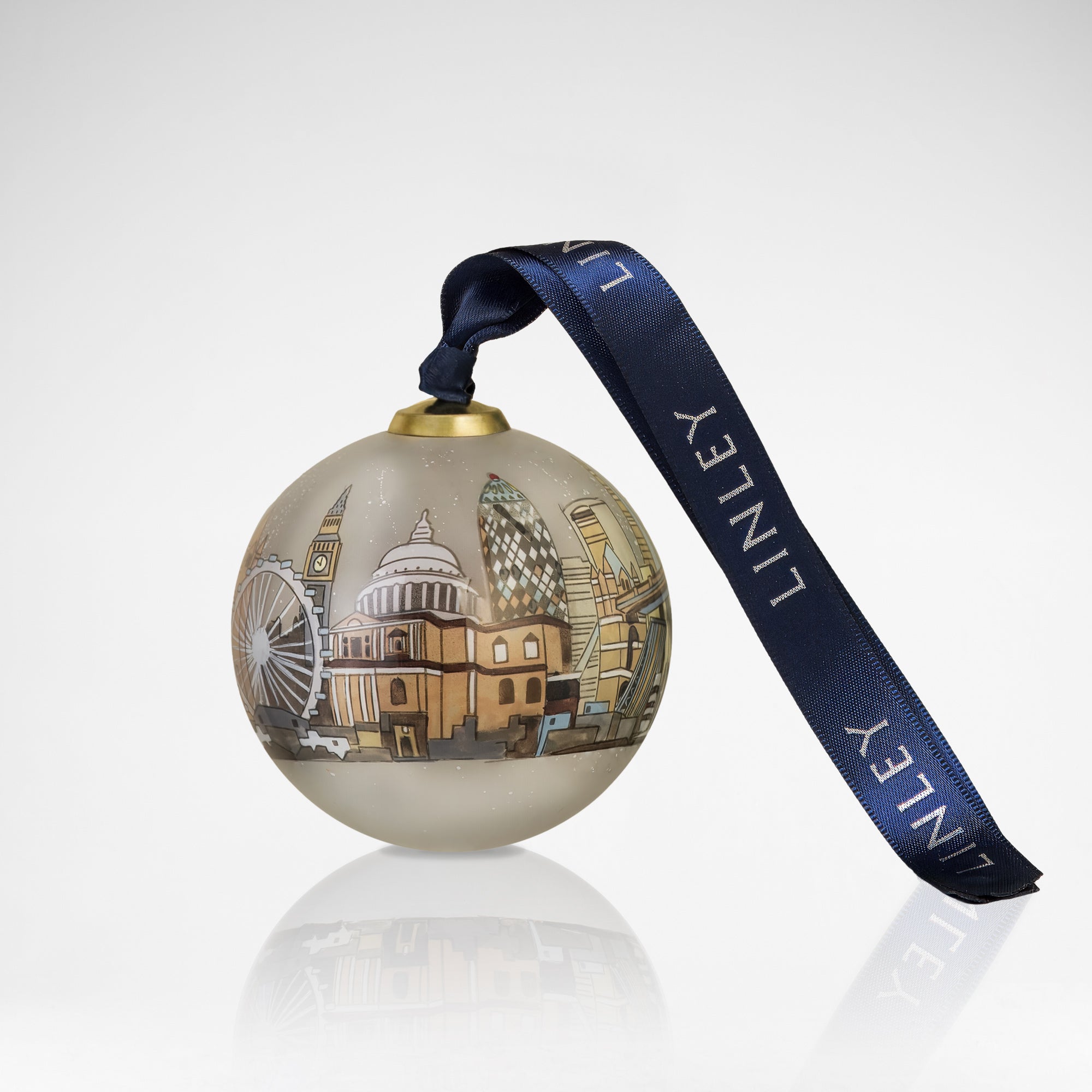 London Skyline Hand-Painted Bauble