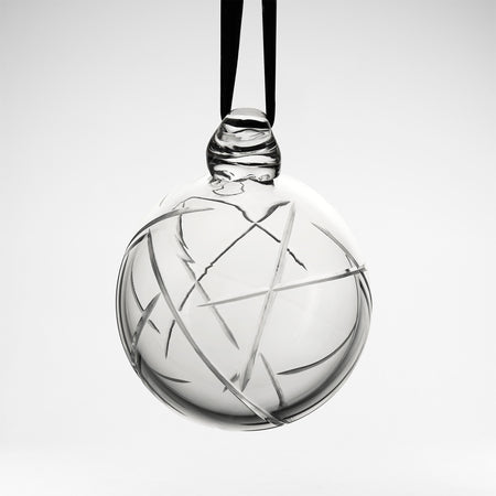 Crystal Christmas Baubles - Set of 3