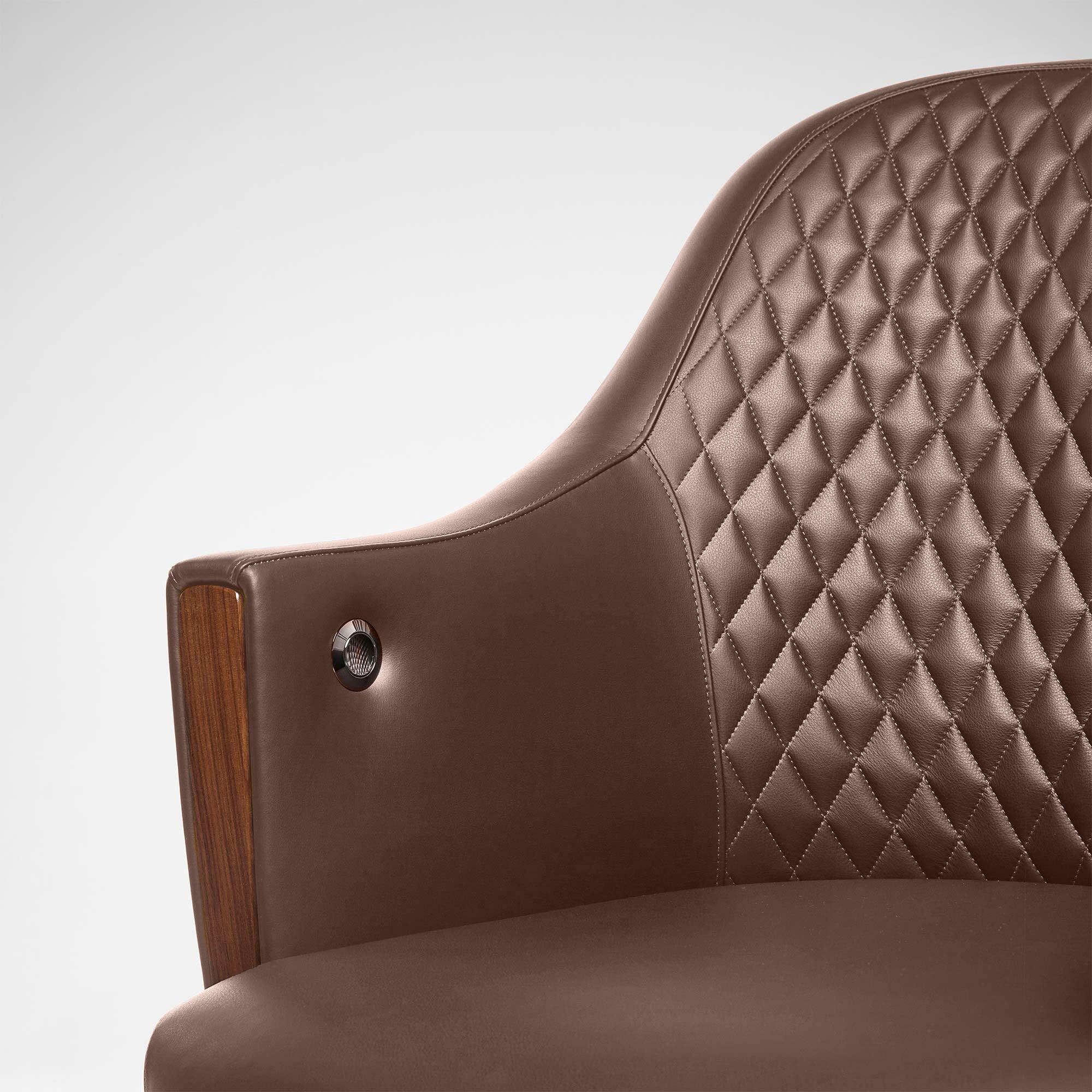 Riviera Quilted Desk Chair | Designer Furniture | LINLEY