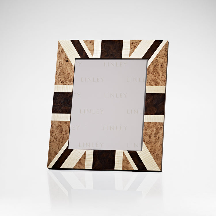 Union Jack Walnut Photograph Frame | Luxury Home Accessories | LINLEY