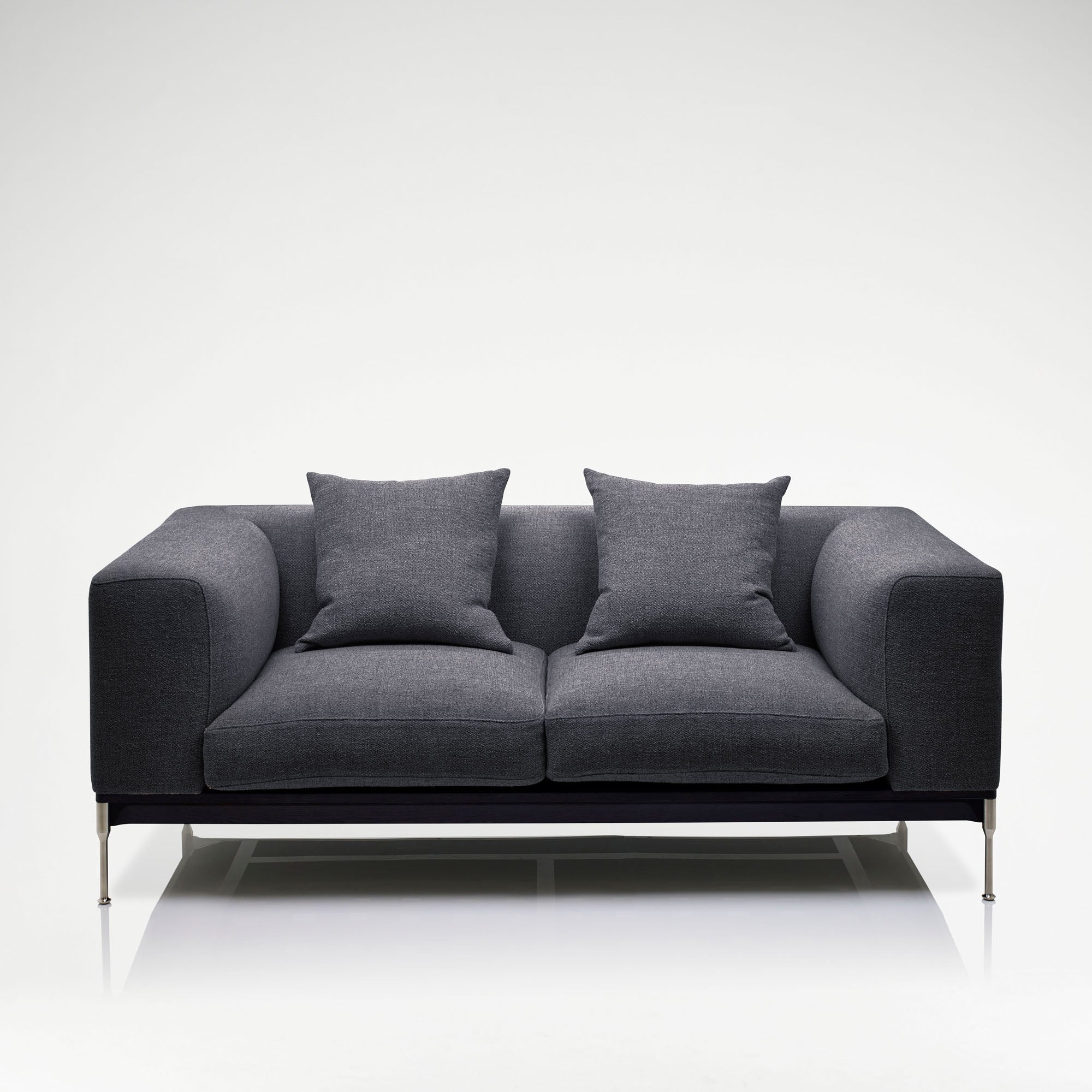Savile Modular Sofa Two Seat - Charcoal | Bespoke Design & Luxury Furniture | LINLEY