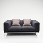 Savile Modular Sofa Two Seat - Charcoal | Bespoke Design & Luxury Furniture | LINLEY
