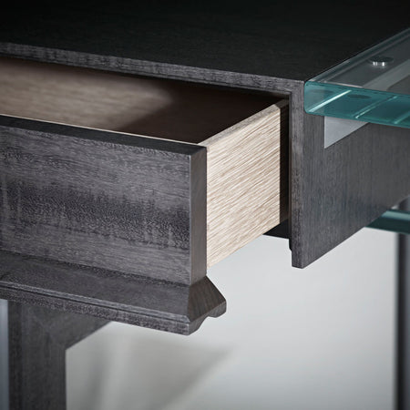 Helix Desk - Grey Eucalyptus | Bespoke Design & Luxury Furniture | LINLEY