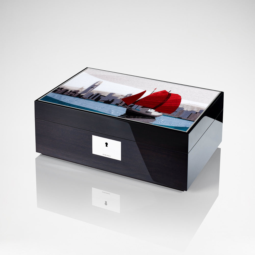 Hong Kong Skyline Jewellery Box | Luxury Home Accessories & Gifts | LINLEY