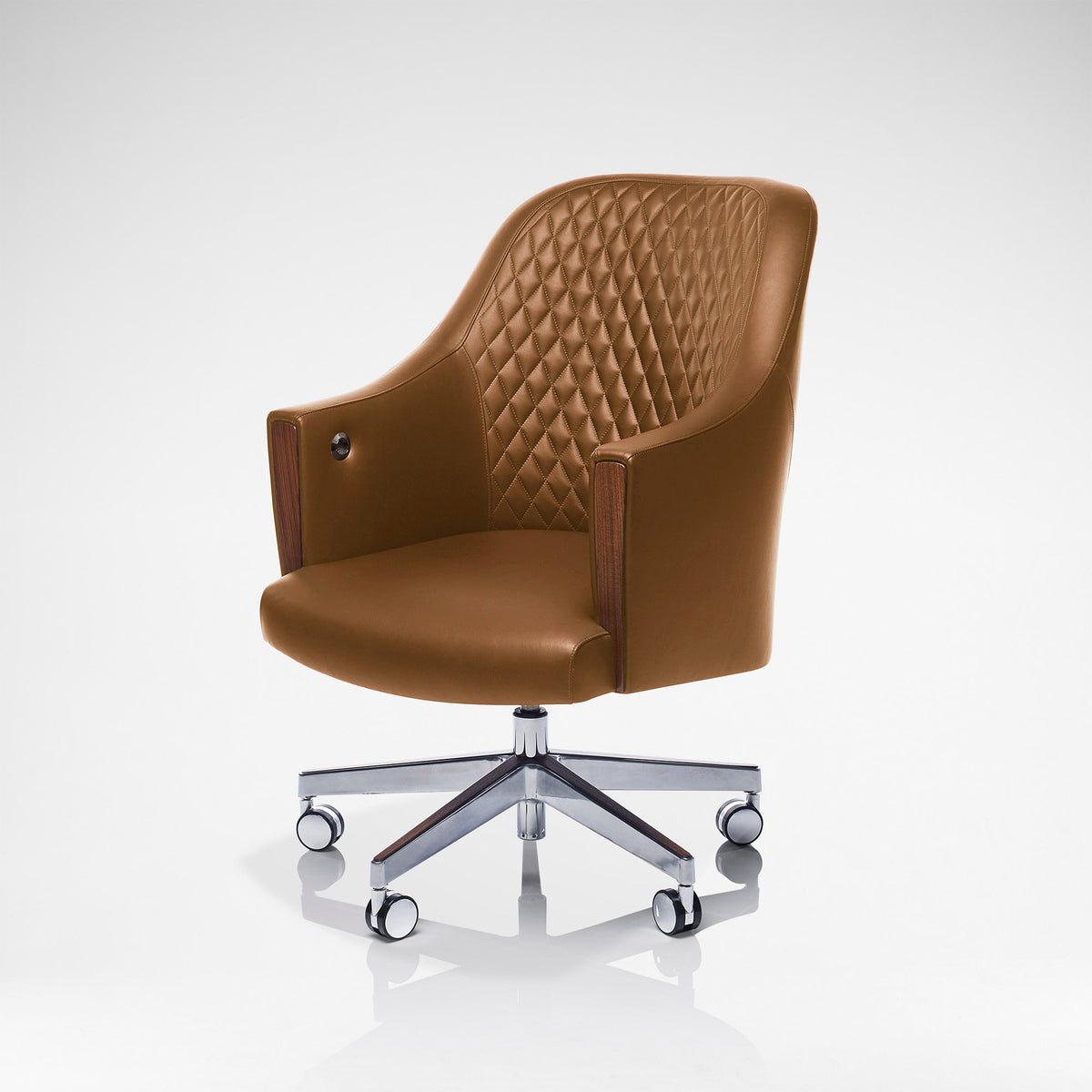 Riviera Quilted Desk Chair | Bespoke Design & Luxury Furniture | LINLEY