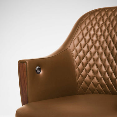Riviera Quilted Desk Chair | Bespoke Design & Luxury Furniture | LINLEY