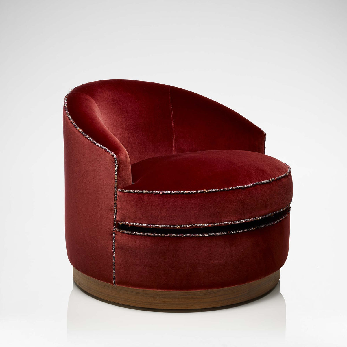 Eaton Tub Chair - Mulberry | Bespoke Design & Luxury Furniture | LINLEY