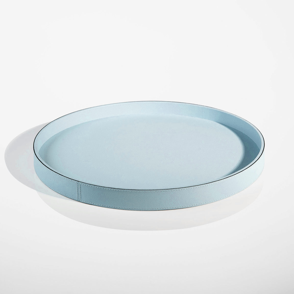 Ebury Round Tray - Light Blue | Luxury Home Accessories & Gifts | LINLEY