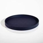 Ebury Round Tray - Navy Blue | Luxury Home Accessories & Gifts | LINLEY