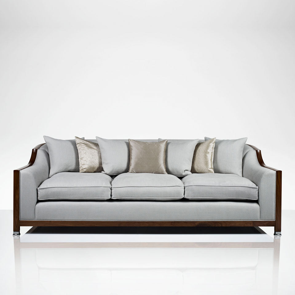 Grosvenor Show Wood 3 Seater Sofa | Bespoke Design & Luxury Furniture | LINLEY