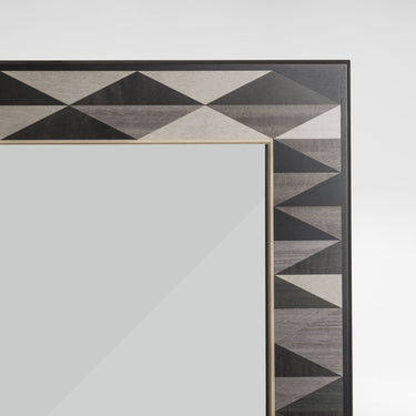 Henley Triangle Monochrome Square Mirror | Bespoke Design & Luxury Furniture | LINLEY