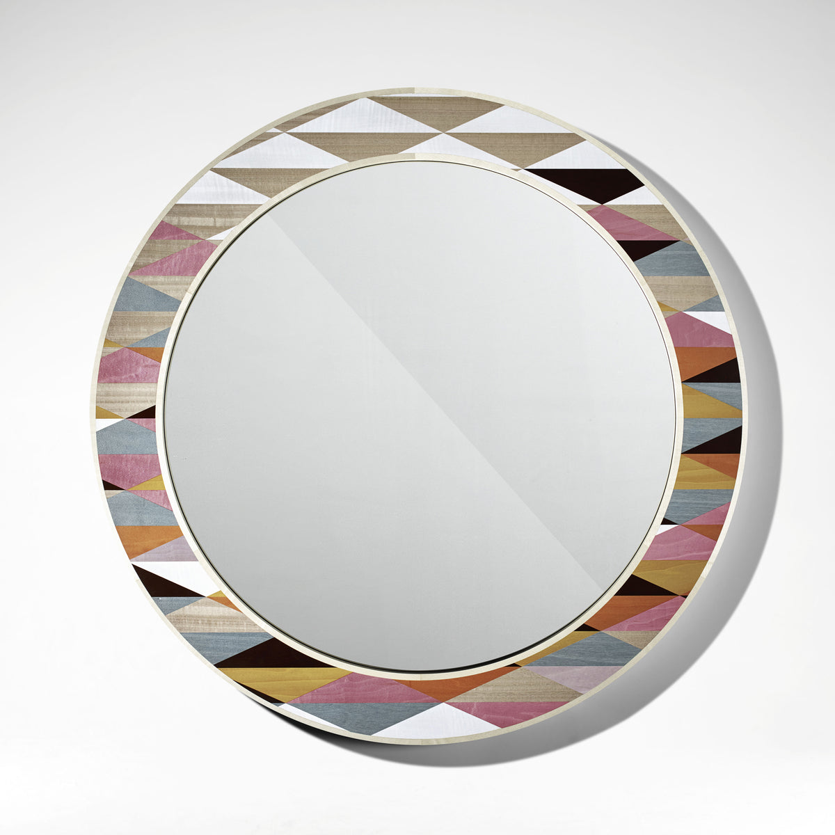 Henley Triangle Round Mirror