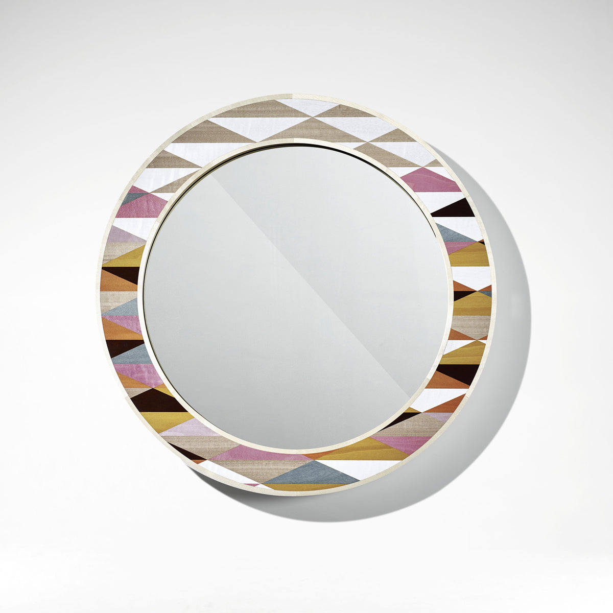 Henley Triangle Round Mirror - 620mm | Bespoke Design & Luxury Furniture | LINLEY