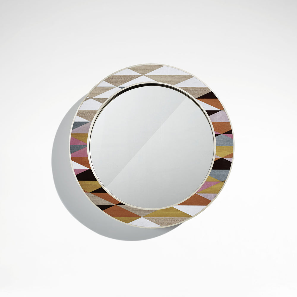Henley Triangle Round Mirror - 380mm | Bespoke Design & Luxury Furniture | LINLEY