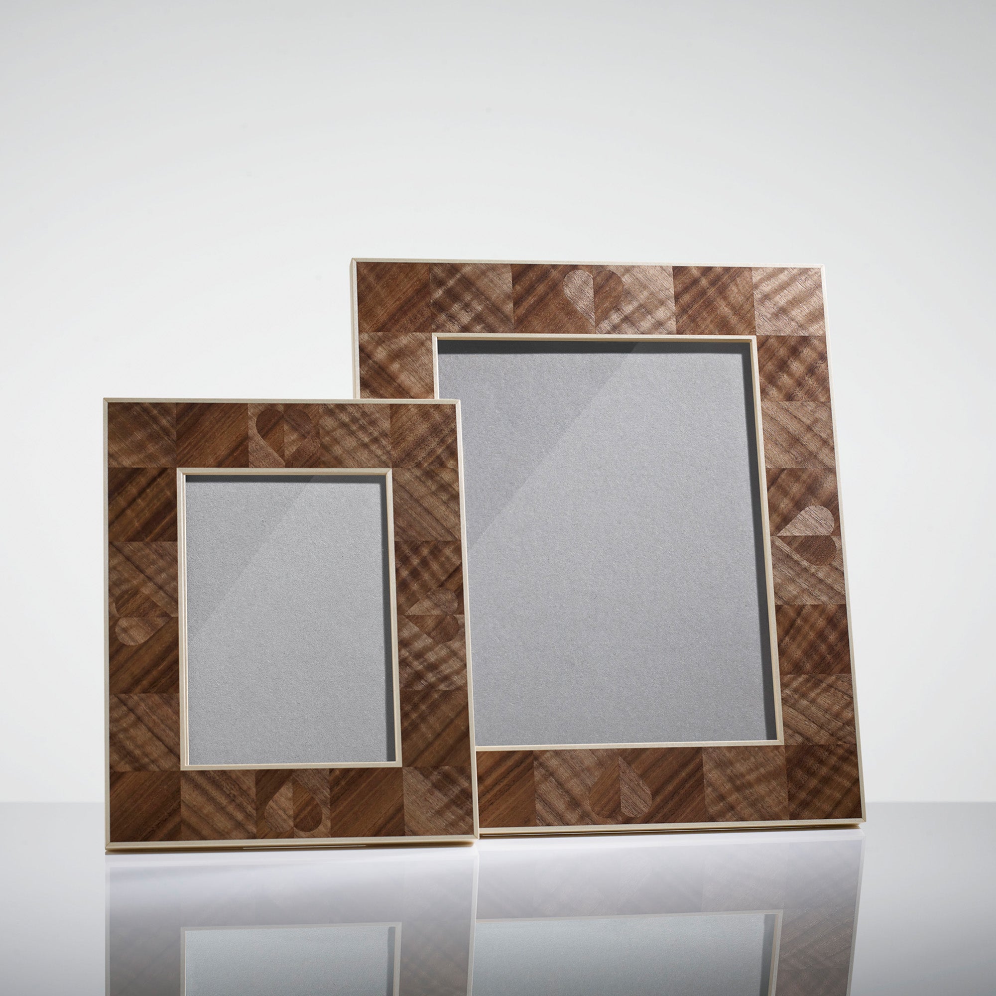 Henley Heart Walnut Photograph Frame | Luxury Home Accessories & Gifts | LINLEY