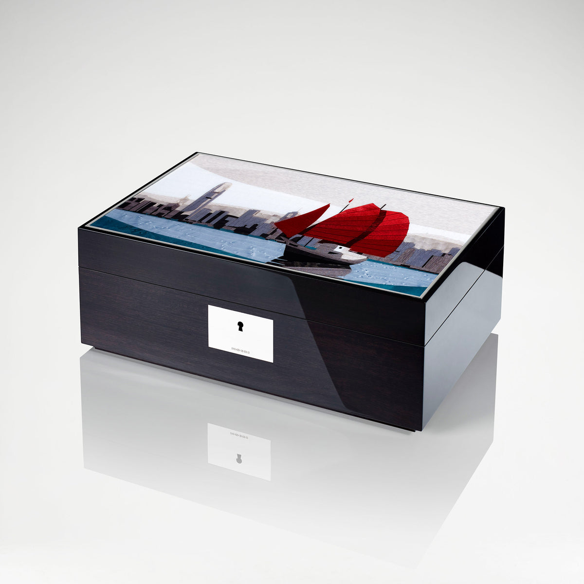 Hong Kong Skyline Humidor | Luxury Home Accessories & Gifts | LINLEY