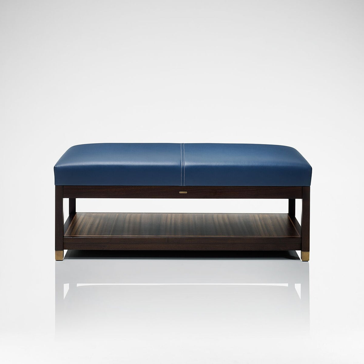 Evolution Small Ottoman Coffee Table - Navy | Bespoke Design & Luxury Furniture | LINLEY