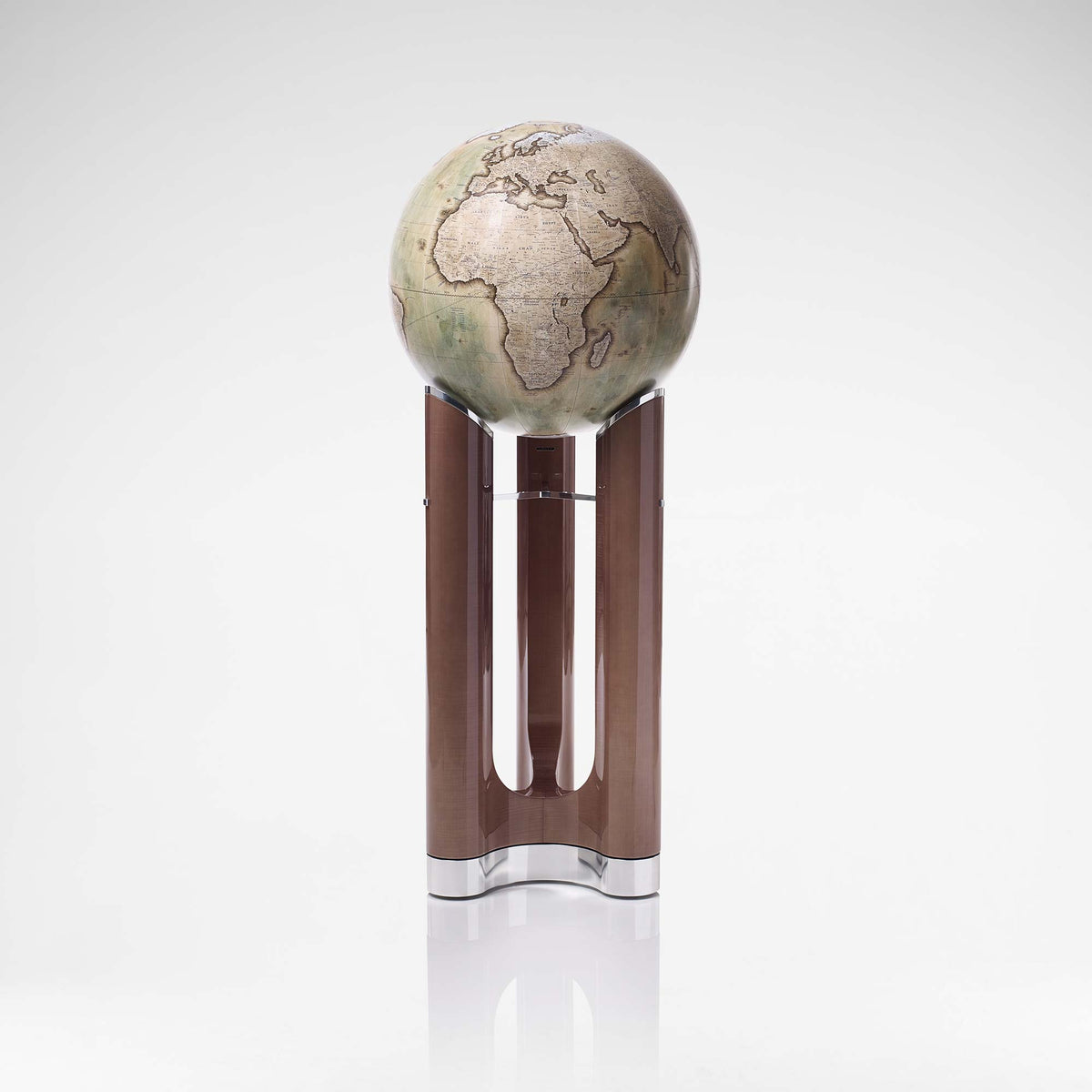 Tellus Globe - Green & Sycamore | Bespoke Design & Luxury Furniture | LINLEY