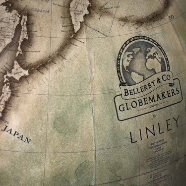 Tellus Globe - Green & Sycamore | Bespoke Design & Luxury Furniture | LINLEY