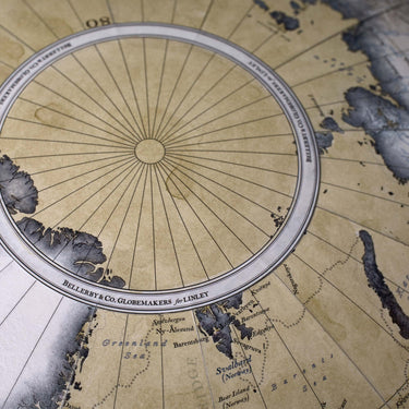 Tellus Globe - Ochre & Walnut | Bespoke Design & Luxury Furniture | LINLEY