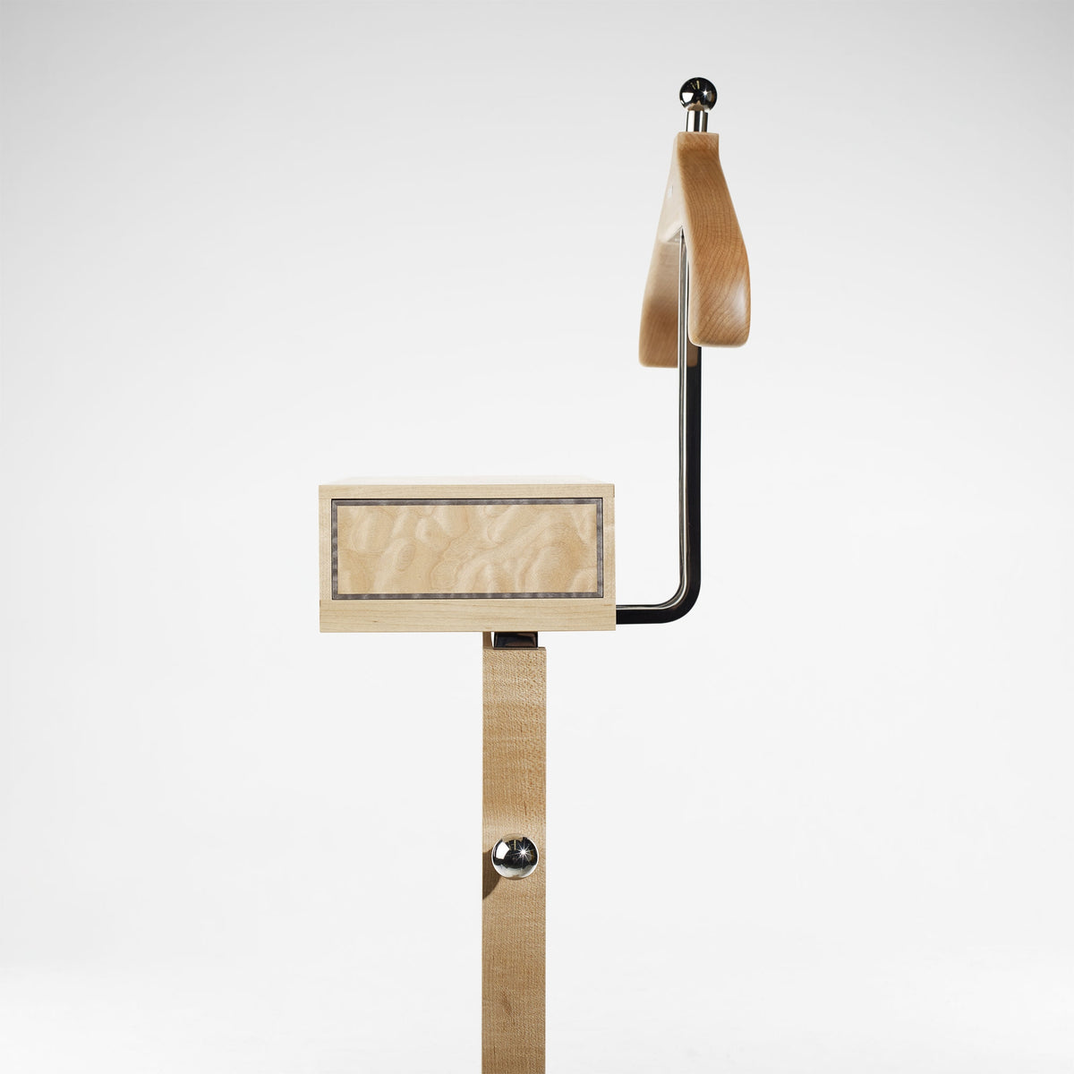 Valet Stand - Quilted Maple | Bespoke Design & Luxury Furniture | LINLEY